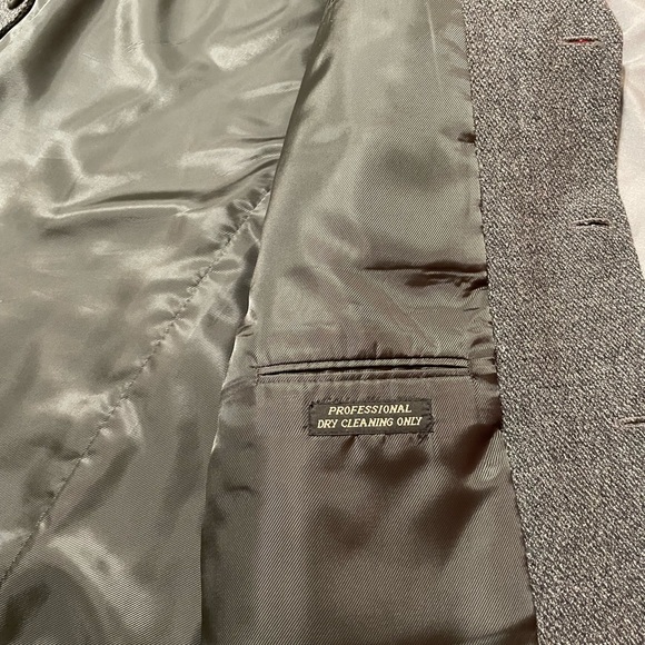 Men’s Marco Carelli Sports Jacket/Blazer 100% Lambswool, color medium grey - Picture 5 of 13